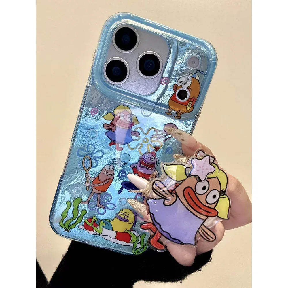 Ameigas Bikini Bottom Adventure Case - Catching Jellyfish & Butterflies in the Sea - Ameigas
