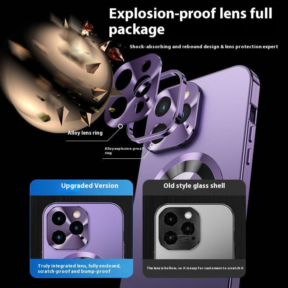 Ameigas Magnetic Privacy Screen Phone Case with Metal Frame