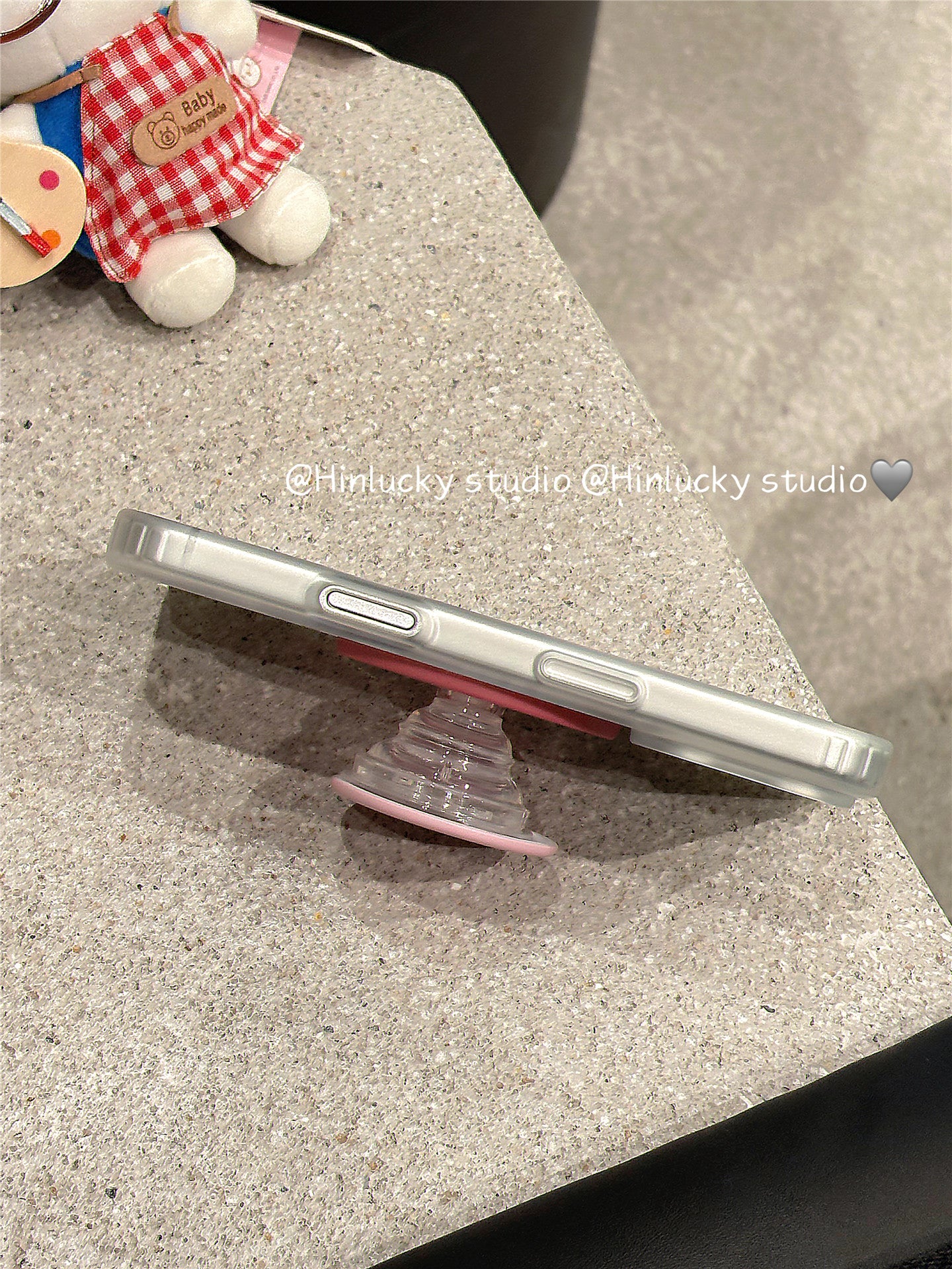 Ameigas Plush Buddy Stand Case - Japanese Korean Doll MagSafe Velvet Cover