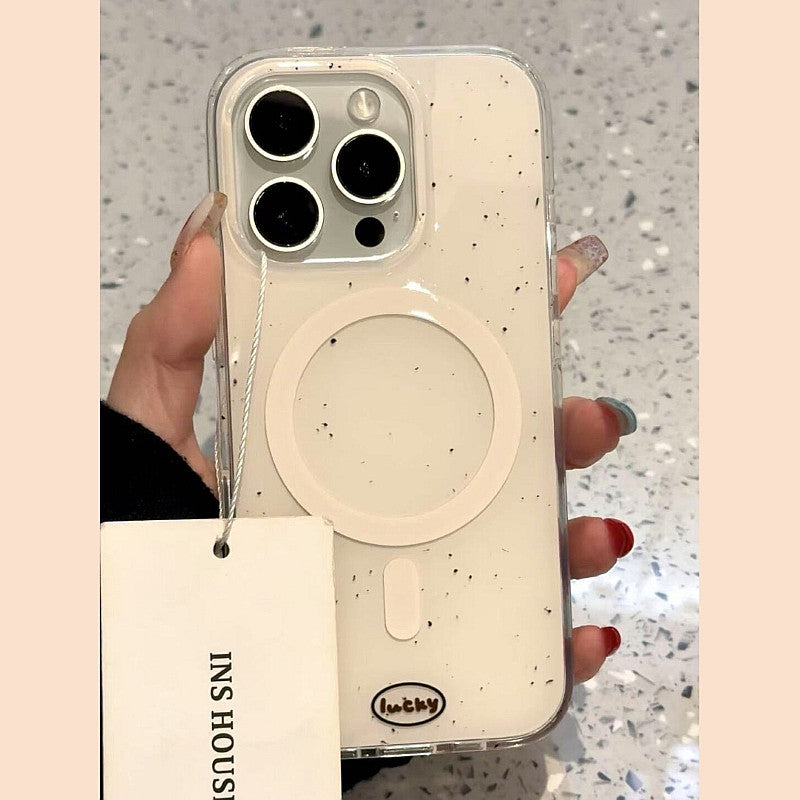 Ameigas Minimal Ink-Splash Coconut Magnetic Stand Protective Case