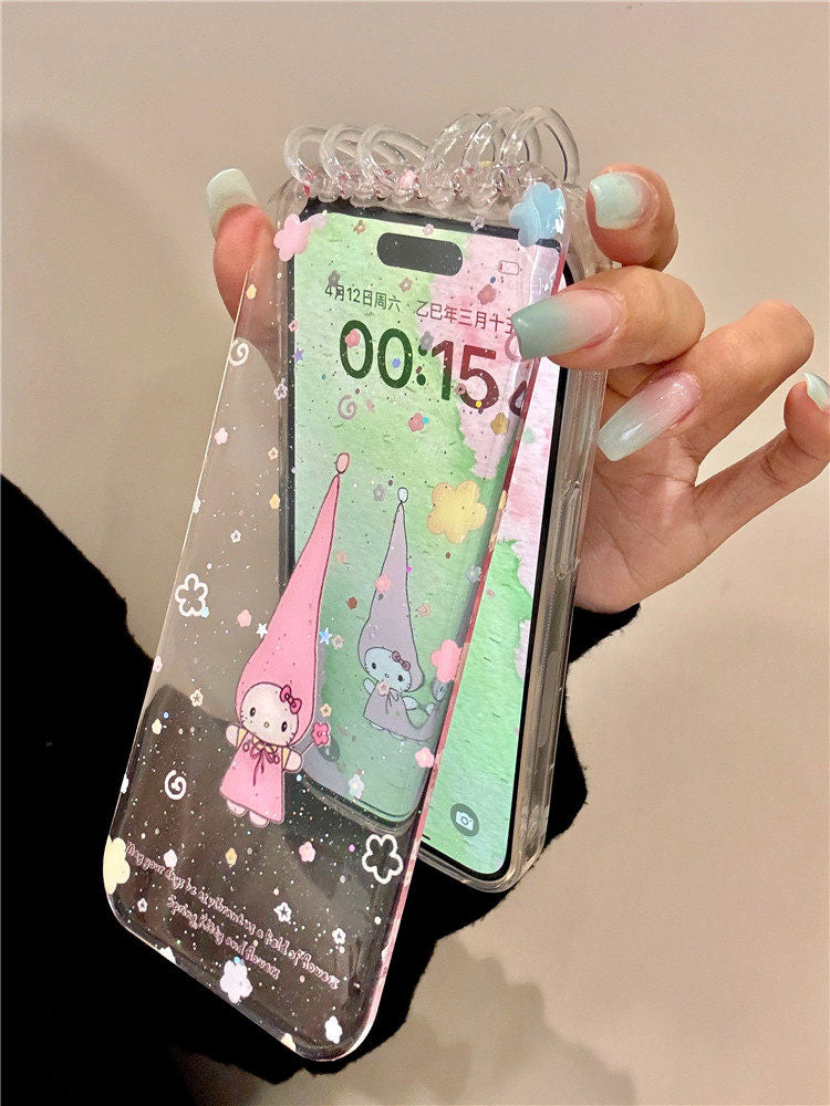 Ameigas Spring Meadow Case - Floral Cat with Notepad Flip Cover