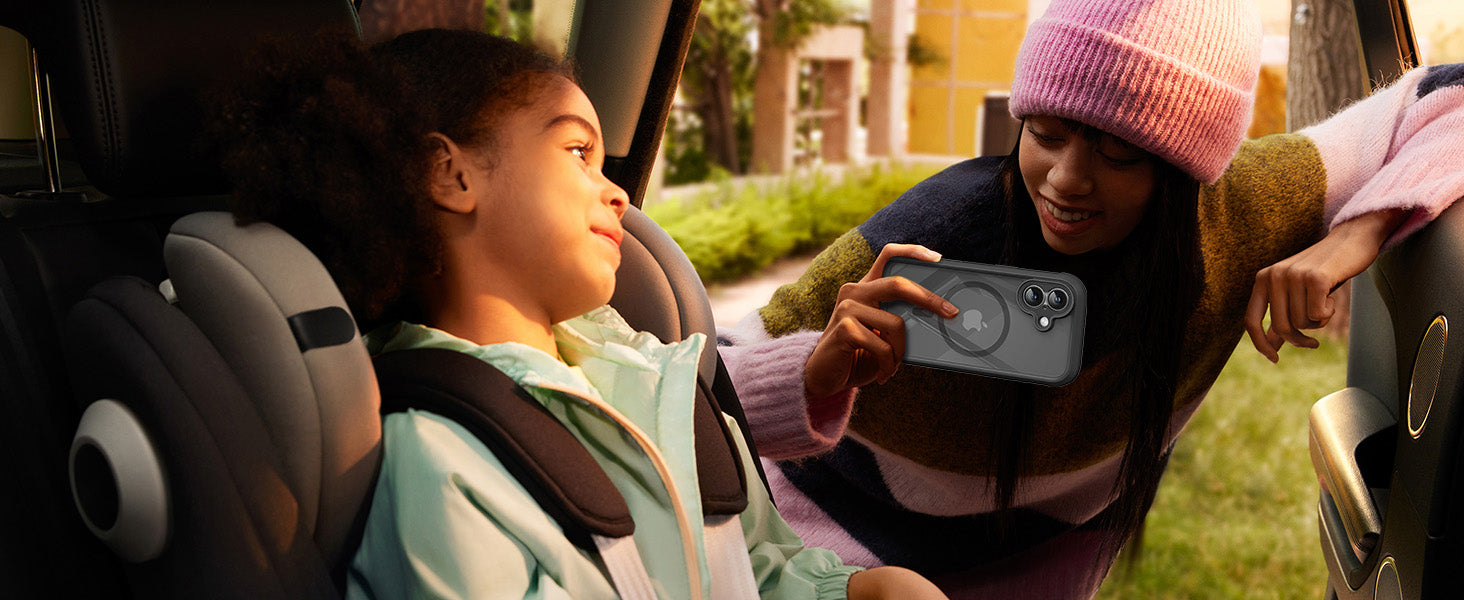 Ameigas Full-Body Magnetic Bumper Case with Built-in Glass Protection