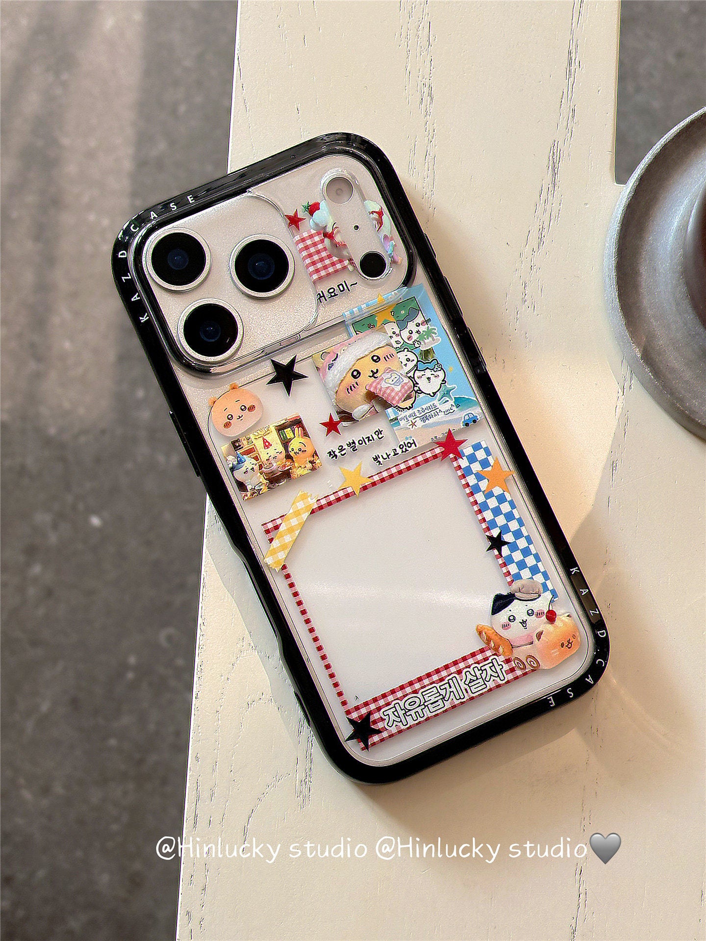 Ameigas Playful DIY Card Bear Full-Cover Protective Phone Case