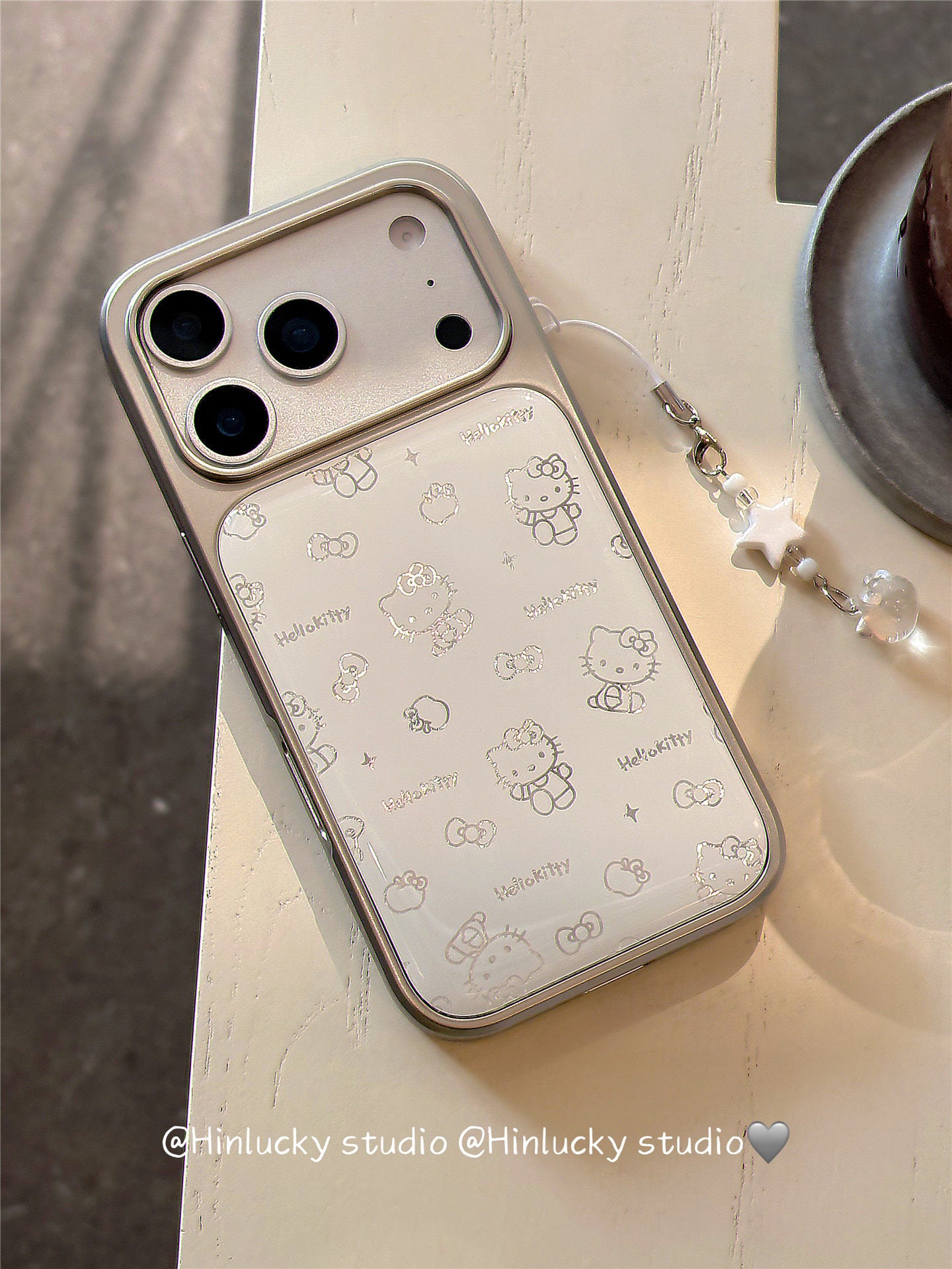 Ameigas Ins Cute Cartoon Cat Electroplated Phone Case