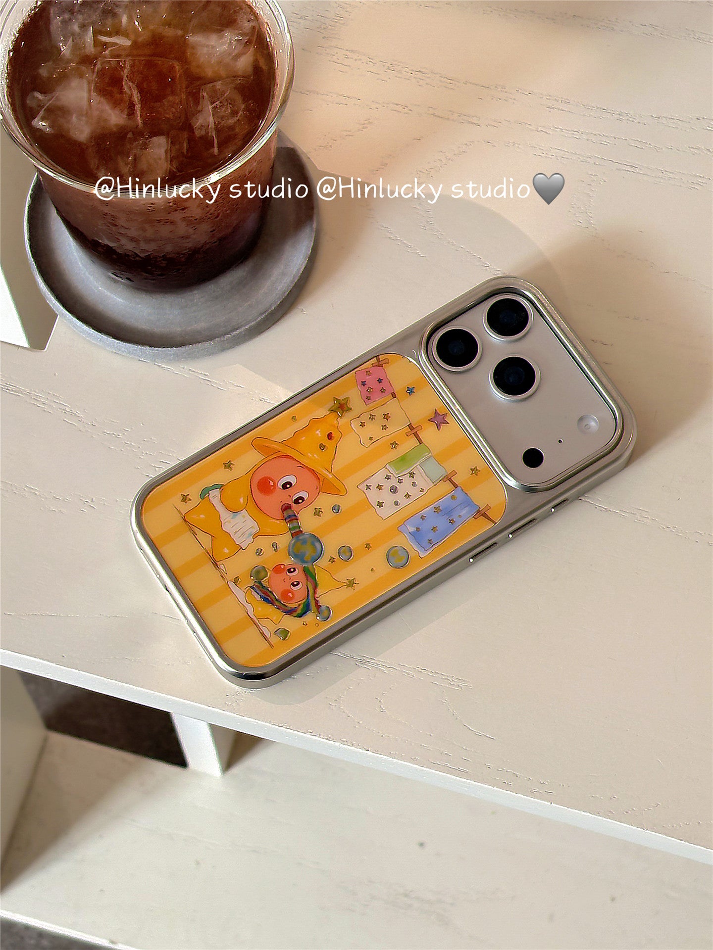 Ameigas Gilded Starfolk Case - Japanese Korean Cartoon Star People Electroplated Cover