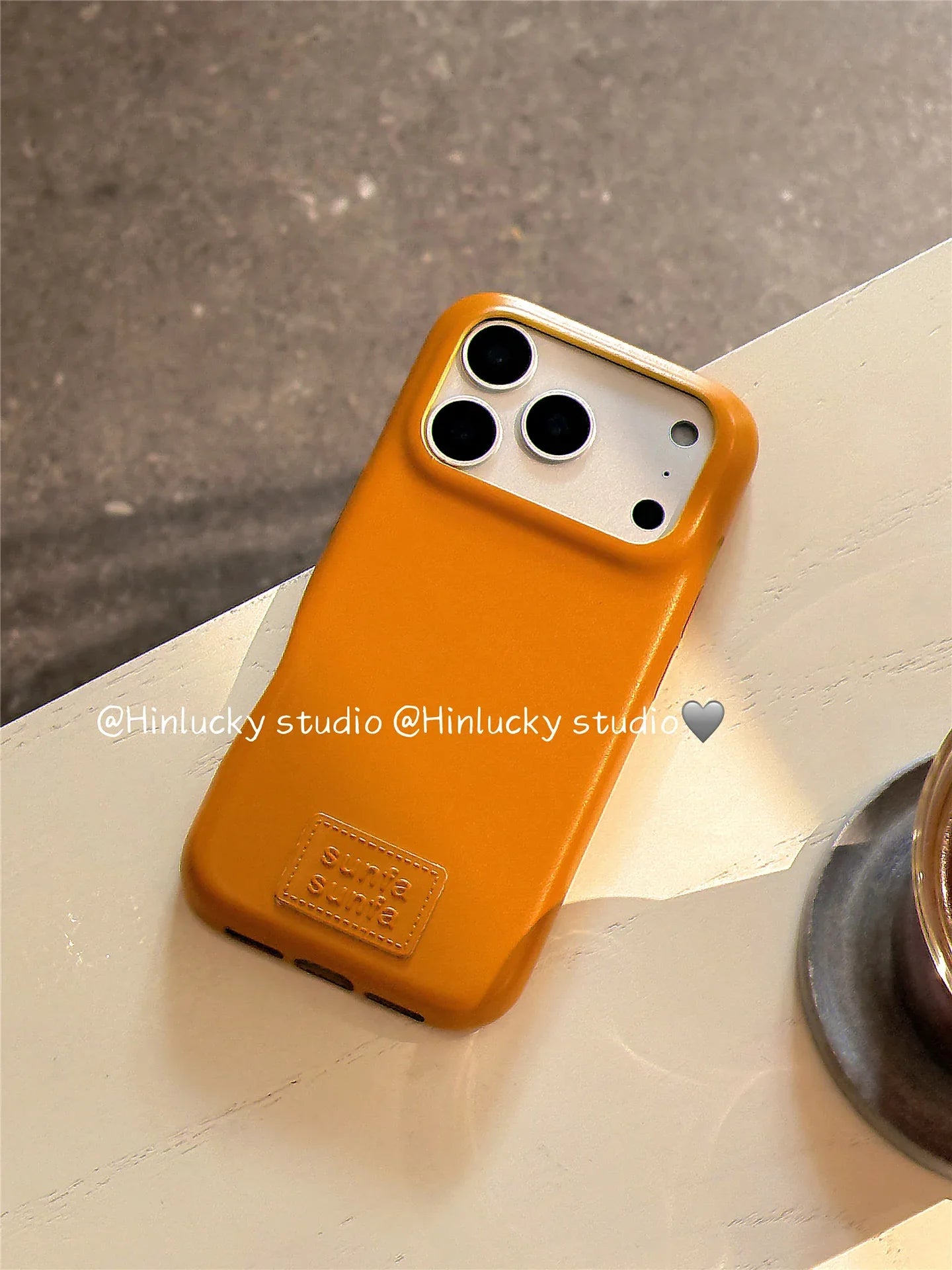Ameigas Autumn Minimal Star Charm Leather Protective Case - Ameigas