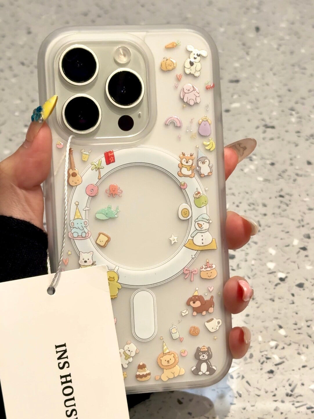 Ameigas Full Icon Doll Magnetic Rotating Stand Phone Case