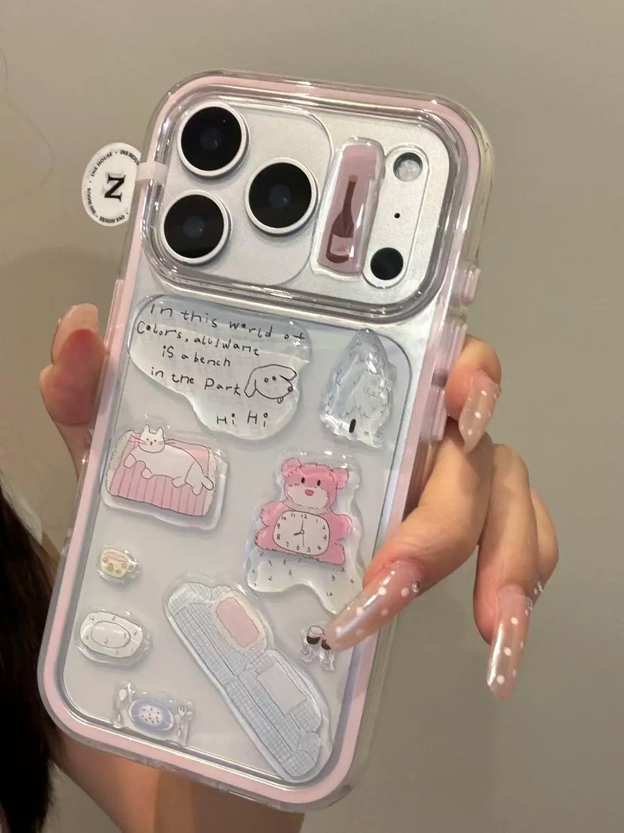 Ameigas Doodle Dash Case - Interactive Dachshund Stickers & Clear MagSafe Cover