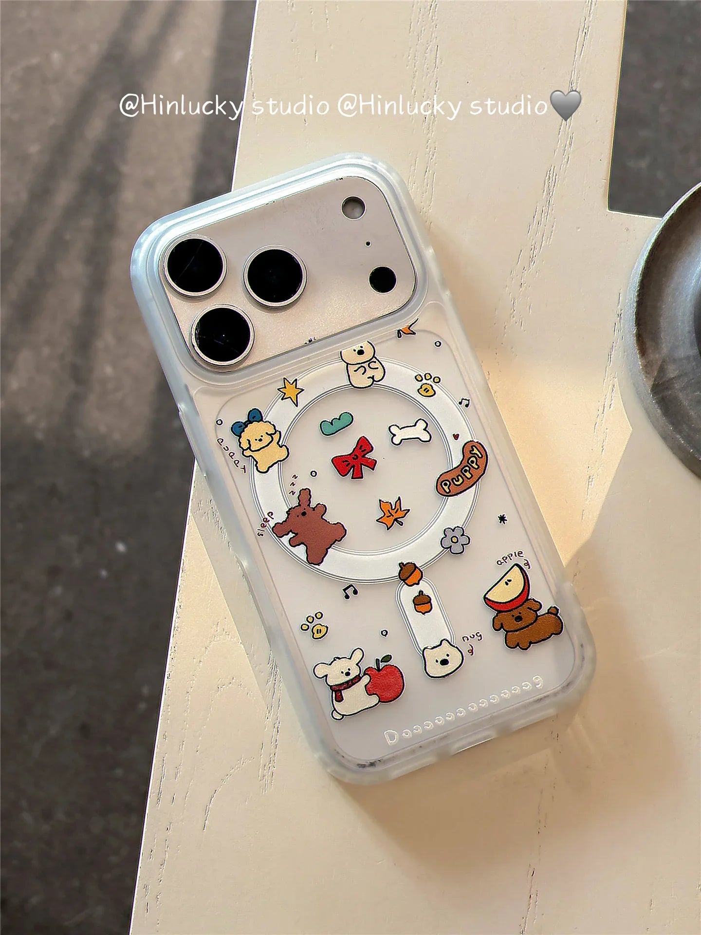 Ameigas Cute Puppy Magnetic Stand Phone Case - Ameigas