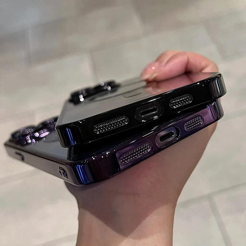 Ameigas Luxury Magnetic Glitter Transparent Protective Case