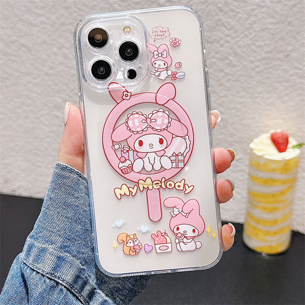 Ameigas Sanrio Kuromi Magnetic Phone Case for iPhone