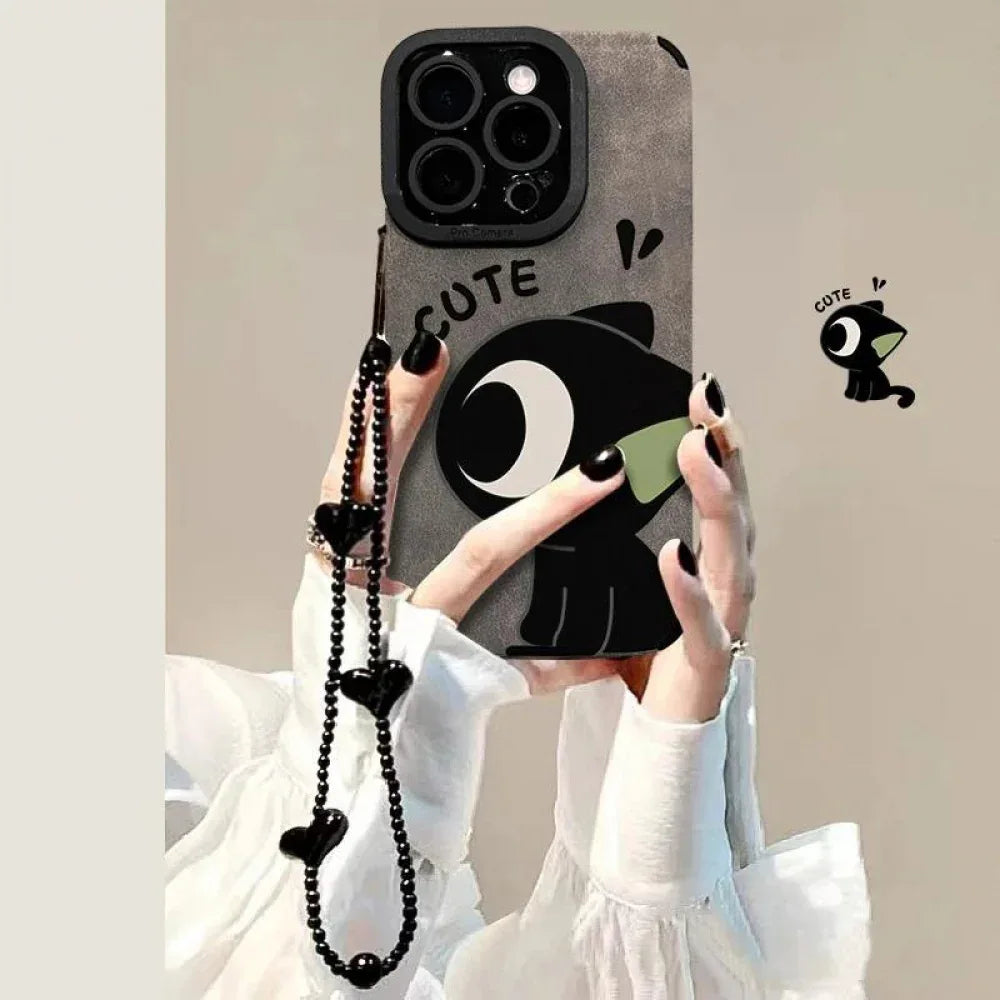 Ameigas Cute Cartoon Couple Phone Case for iPhone 17 Pro Max / 15 / 14 PM – Soft Shockproof Protective Cover - Ameigas