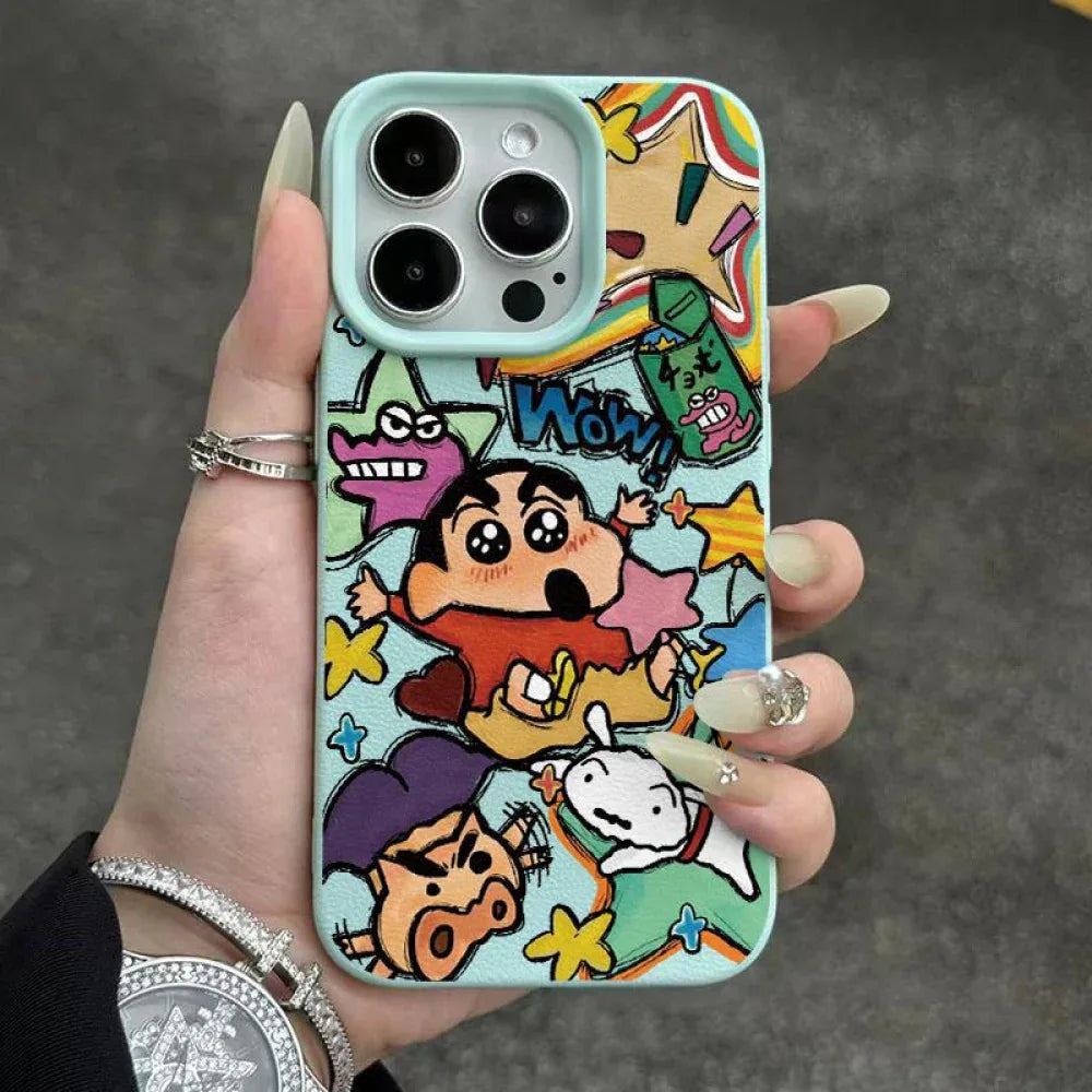 Ameigas Crayon Shin-chan Graffiti Protective Phone Case - Ameigas