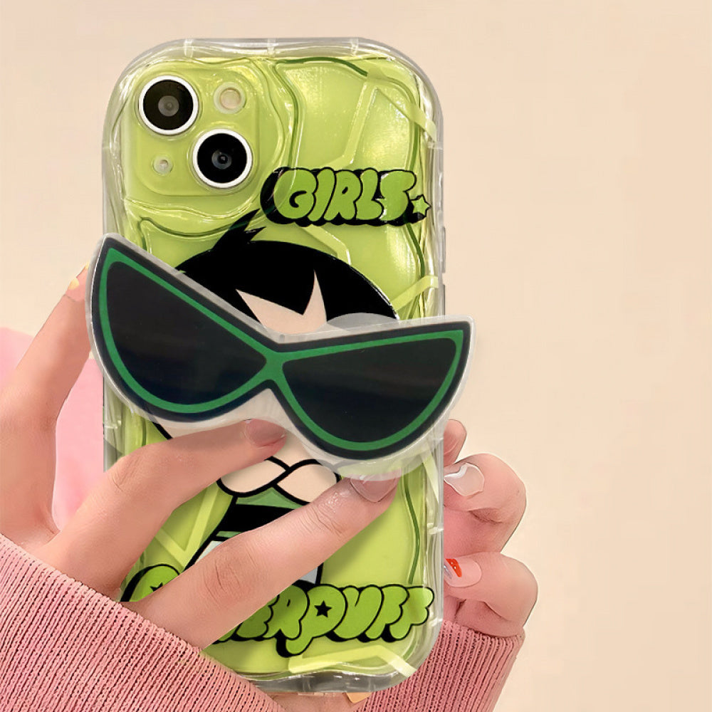 Ameigas Powerpuff Girls Silicone Case with Sunglasses Stand