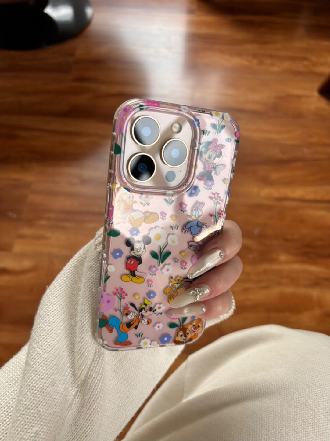 Ameigas Full-Coverage Mickey Floral Case - Vintage Mickey & All-Over Blossom Design