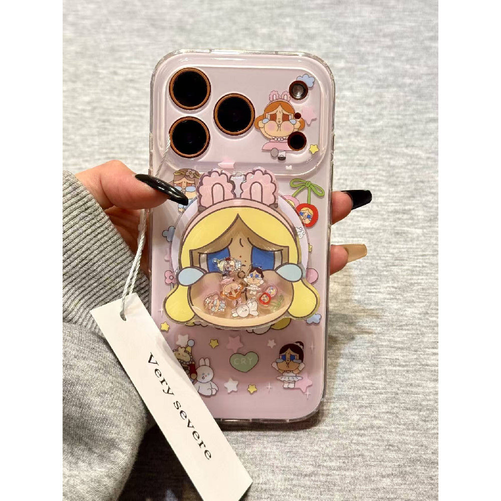 Ameigas Tearful Bunny Girl Case - Cute Crying Rabbit with MagSafe Stand