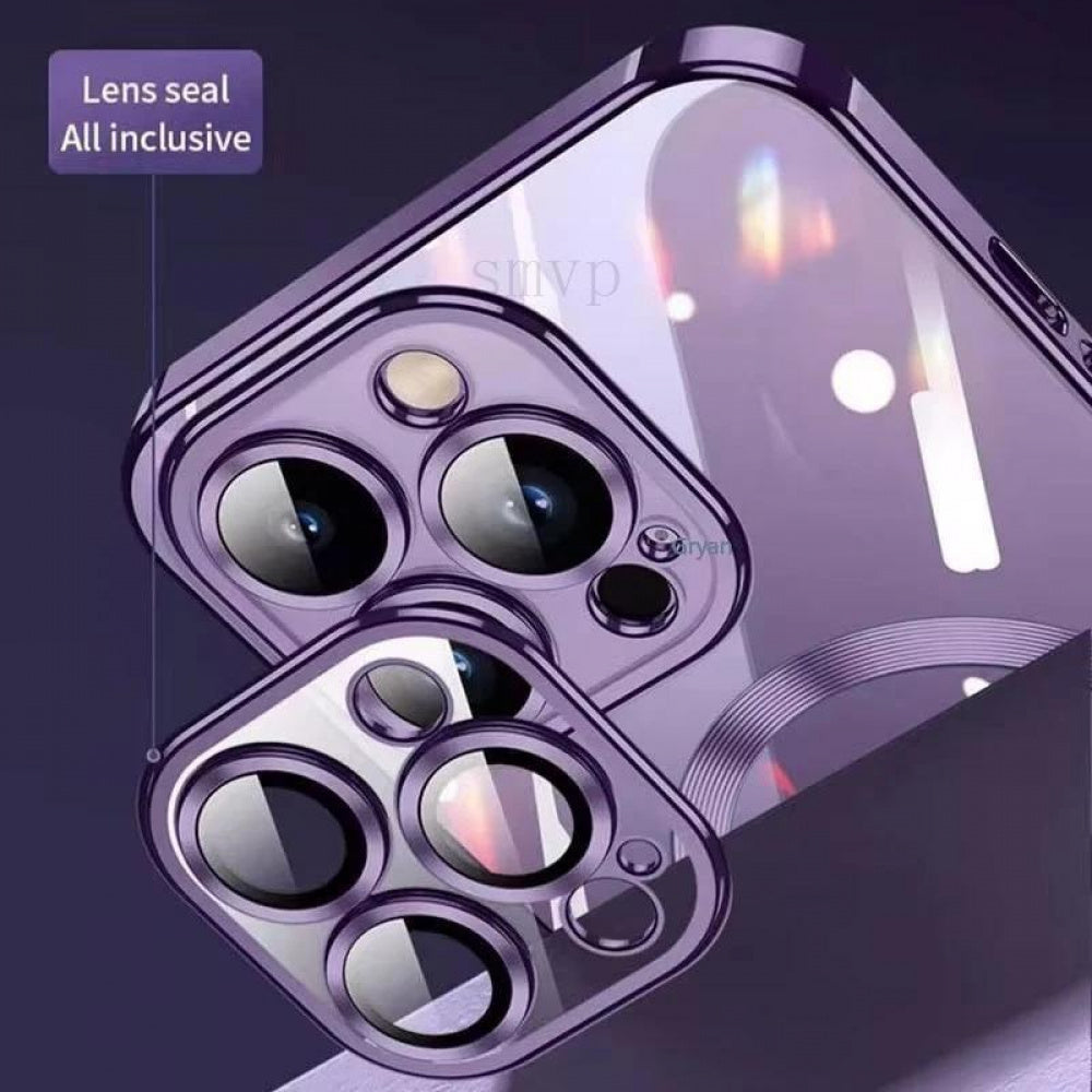 Ameigas Luxury Magnetic Glitter Transparent Protective Case