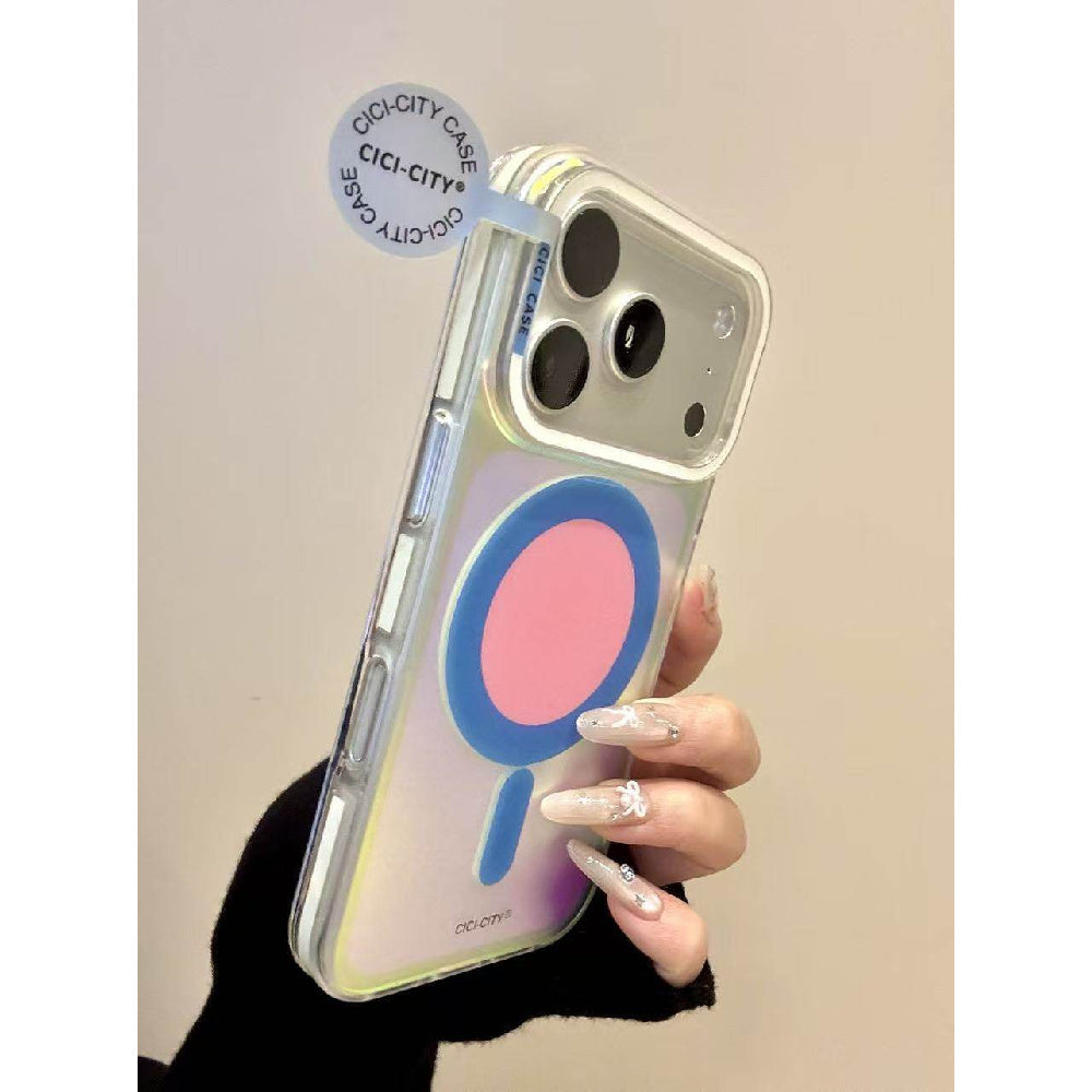 Ameigas Dopamine Aurora Case - Vivid Multicolor MagSafe Charging Cover