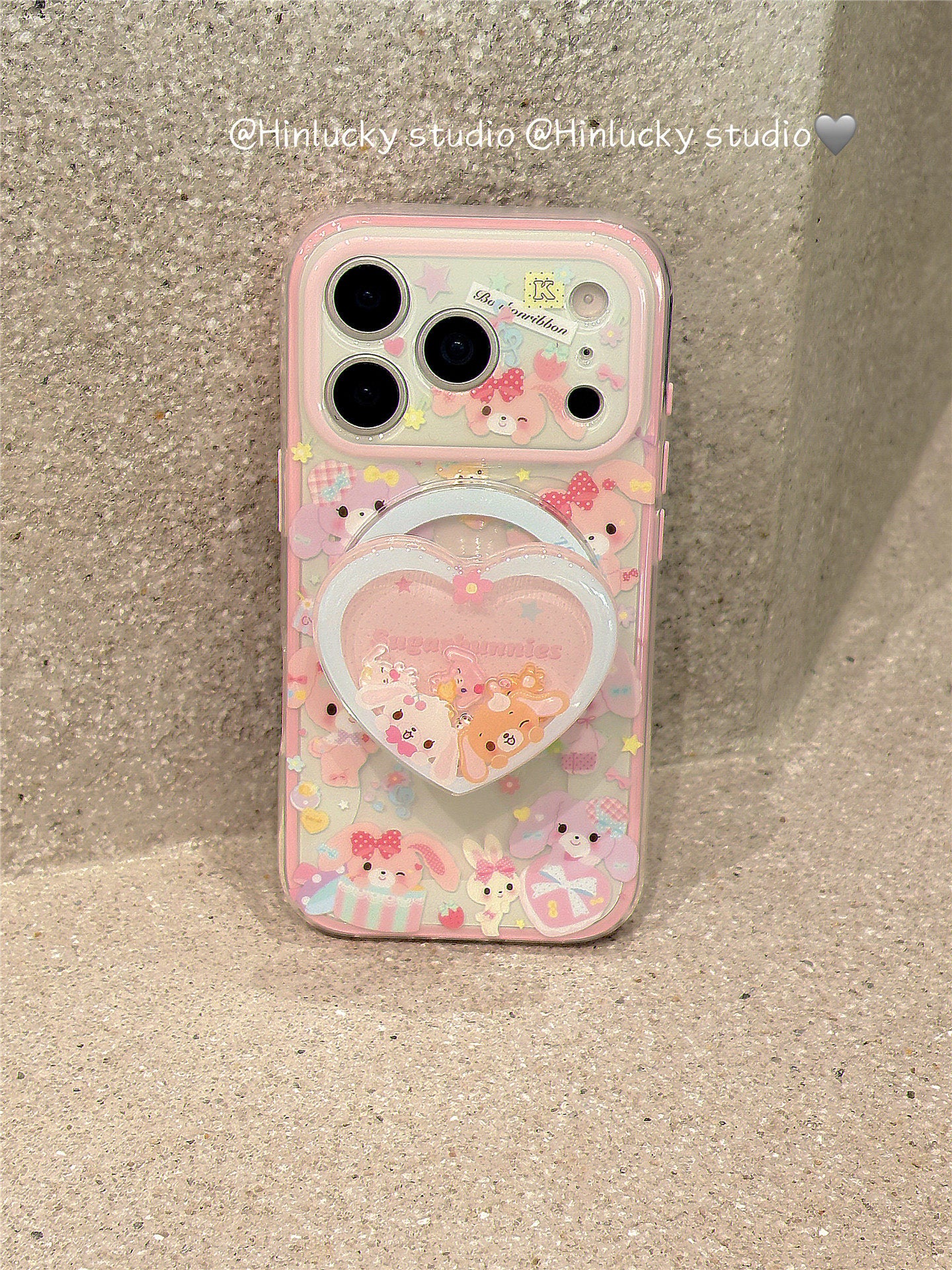 Ameigas Sweetheart Bunny Case - Dessert Love Rabbit MagSafe Stand Cover