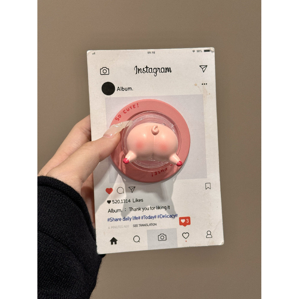 Ameigas Pink Pig Magnetic Stand Cute Phone Case