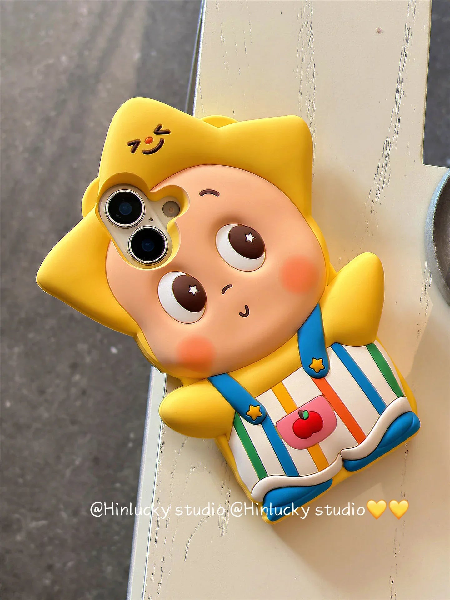 Ameigas Cartoon Striped Star Buddy Case with Crossbody Strap - Ameigas