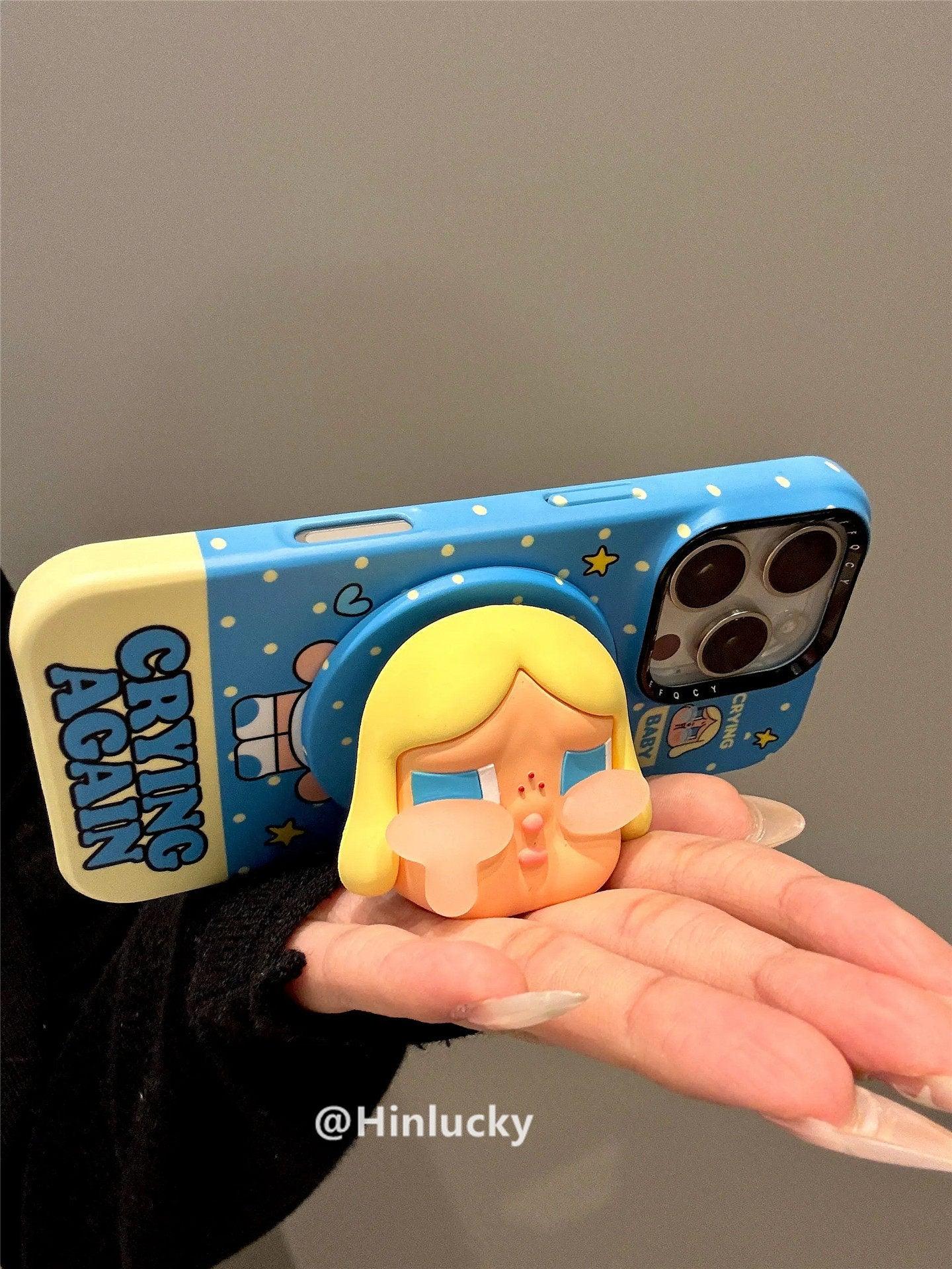 Ameigas 3D Tear-Drop Kid Case - Pop-Out Crying Baby with Magic Card Stand - Ameigas