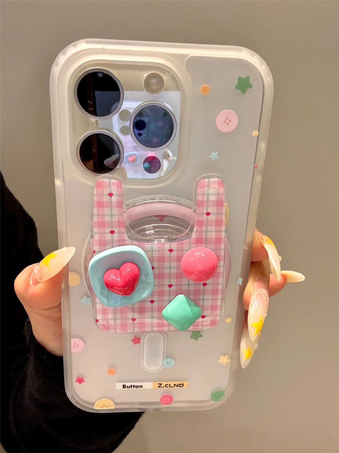 Ameigas Star-Button Tote Case - Instagram Colorful Bag Inspired MagSafe Cover