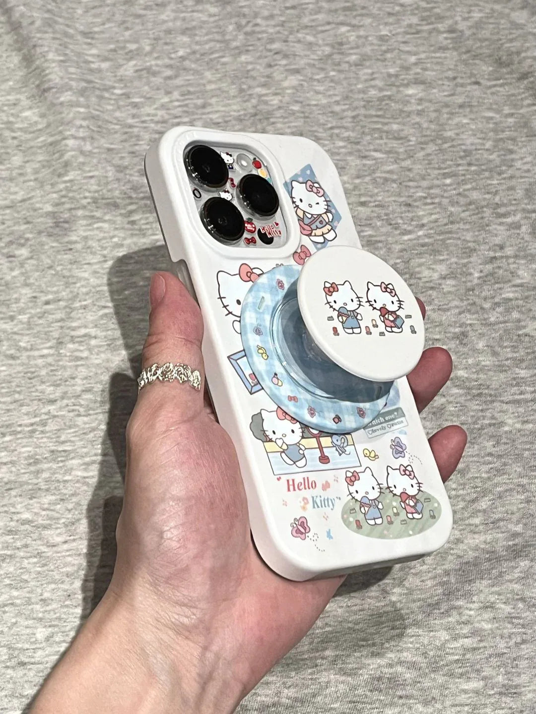 Ameigas Cute Minimal KT Magnetic Stand Phone Case - Ameigas