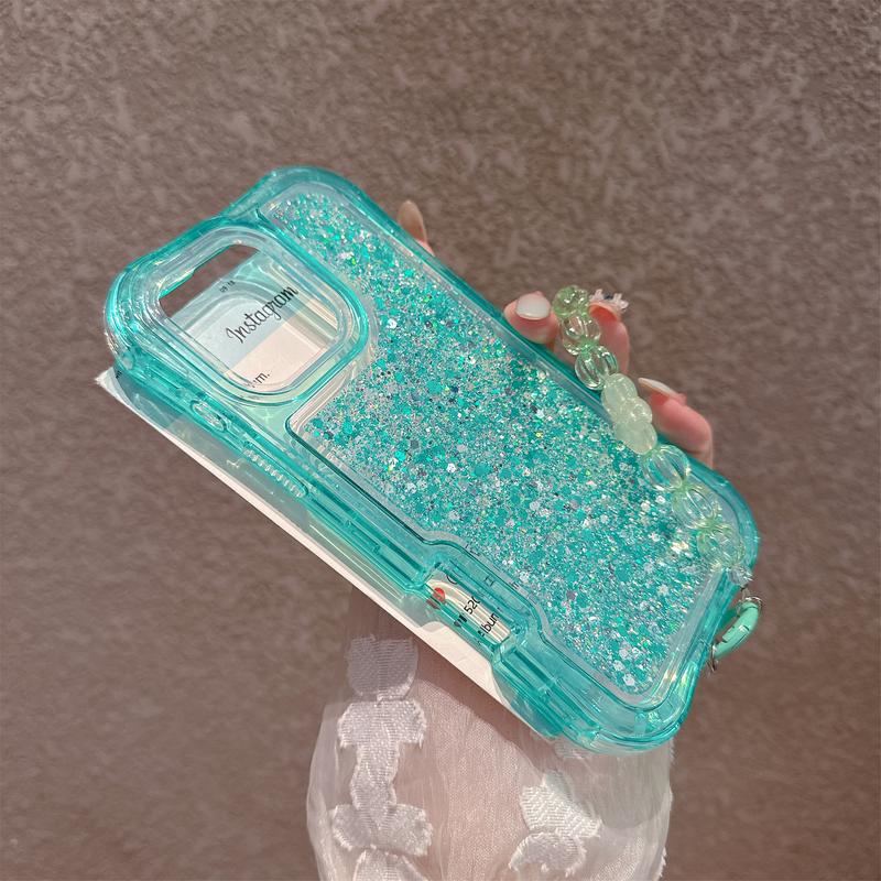 Ameigas Glitter MagSafe Bracelet Anti-Fall Phone Case