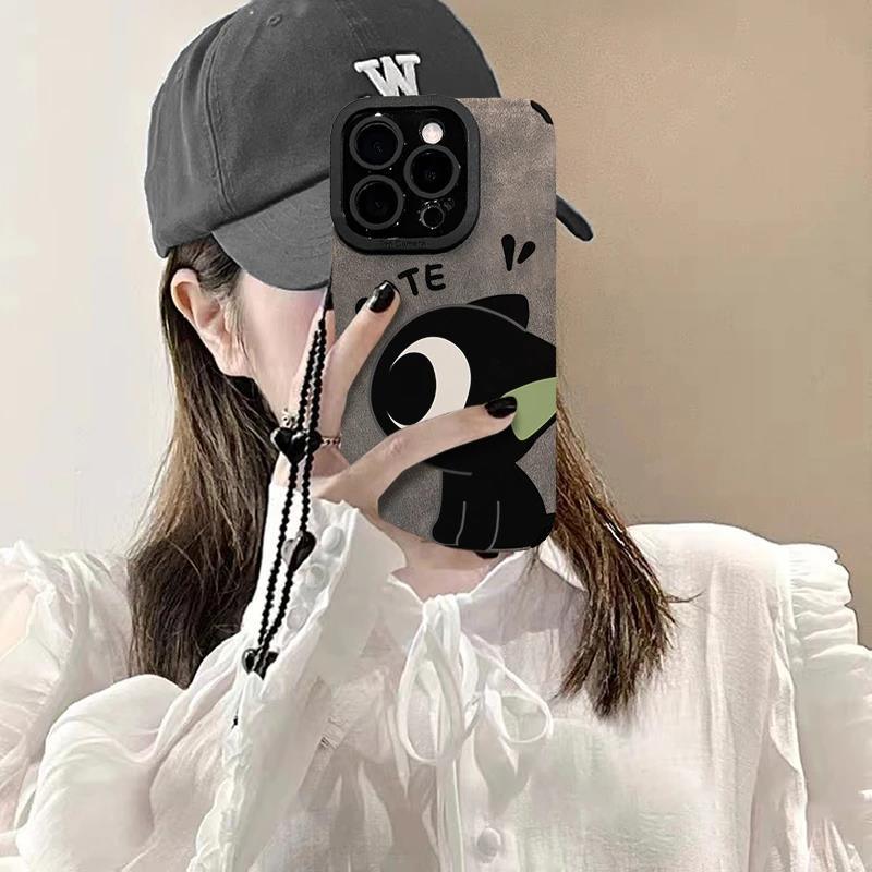 Ameigas Cute Cartoon Couple Phone Case for iPhone 17 Pro Max / 15 / 14 PM – Soft Shockproof Protective Cover - Ameigas