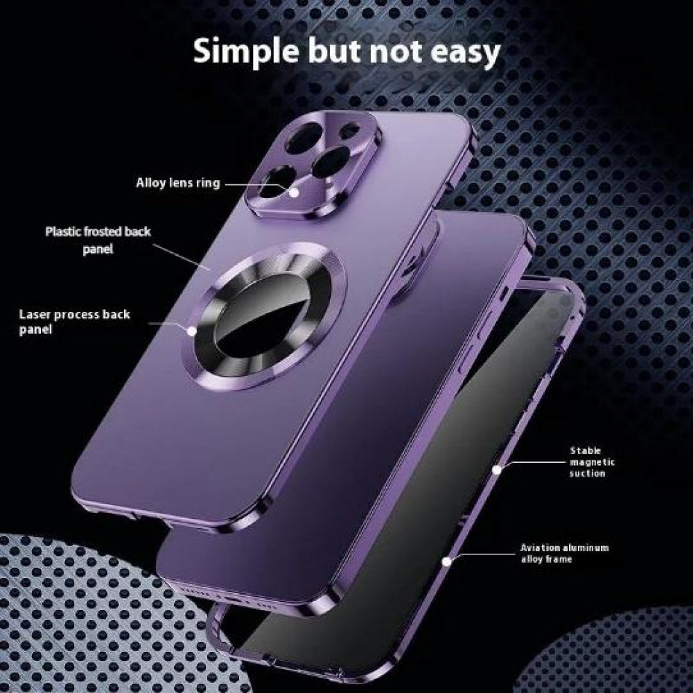 Ameigas Magnetic Privacy Screen Phone Case with Metal Frame