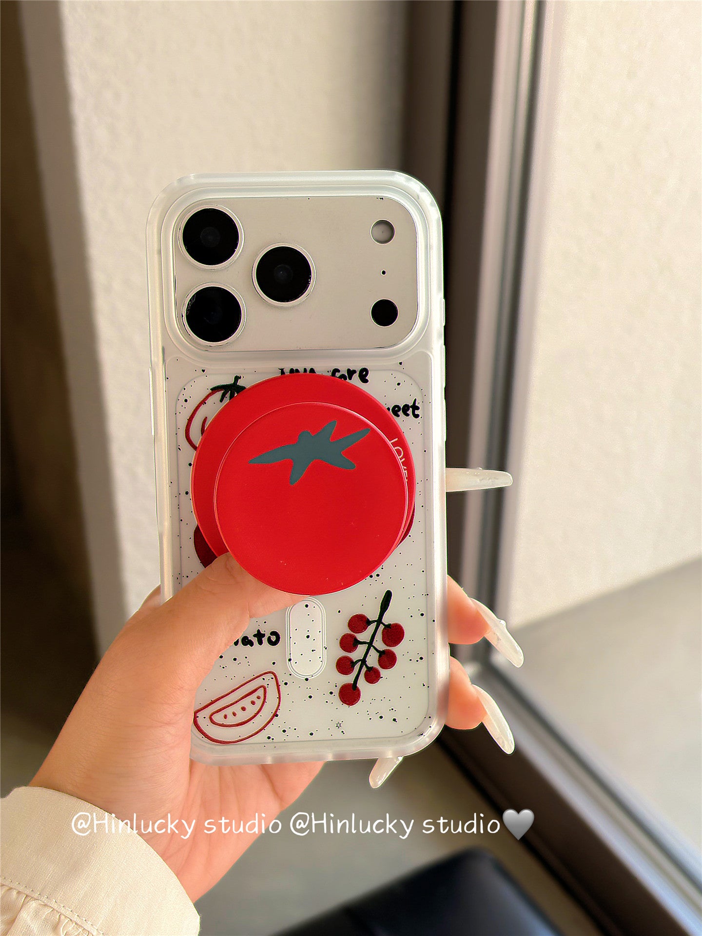 Ameigas Ink Tomato Magnetic Stand Phone Case
