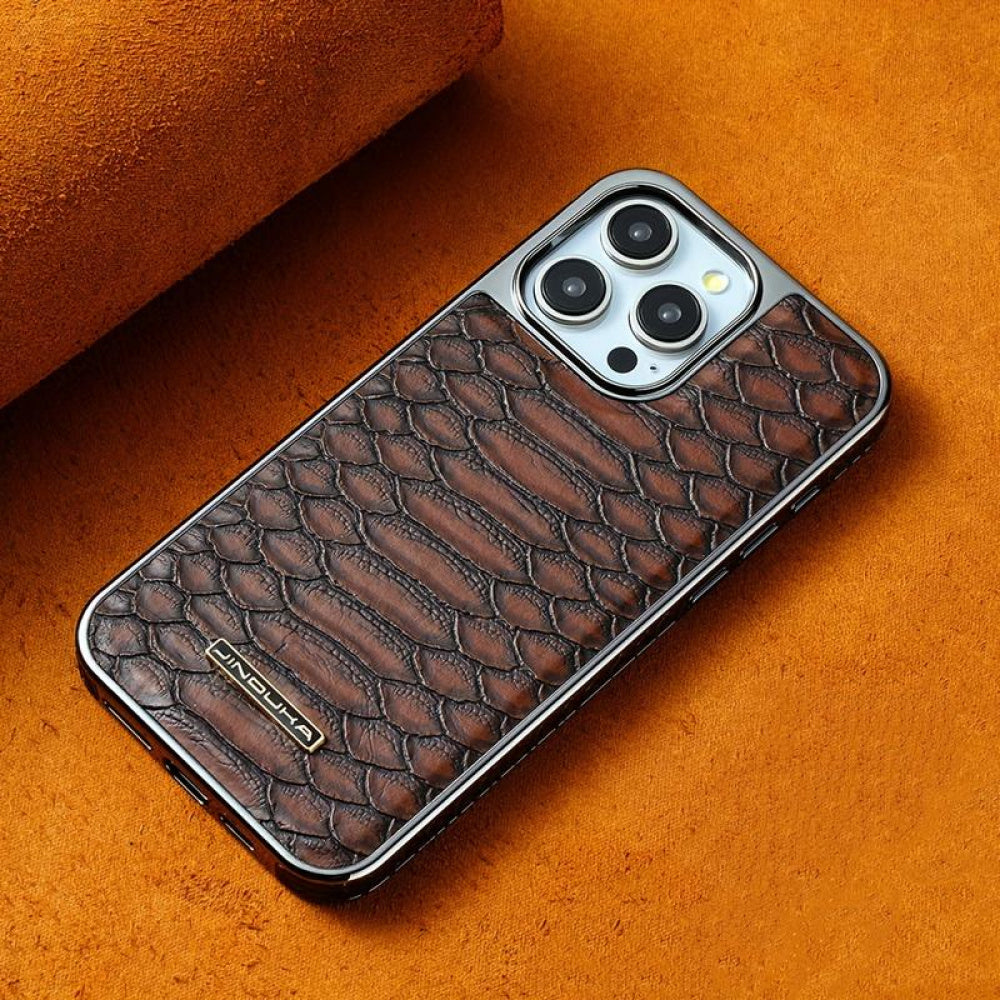 Ameigas Vegan Faux Leather Snake Skin Protective Phone Case
