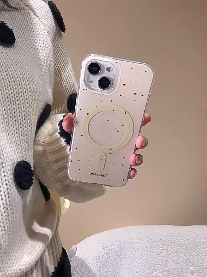 Ameigas Trendy Dog iPhone Case – Korean INS Style with MagSafe Stand, Full Protection for iPhone